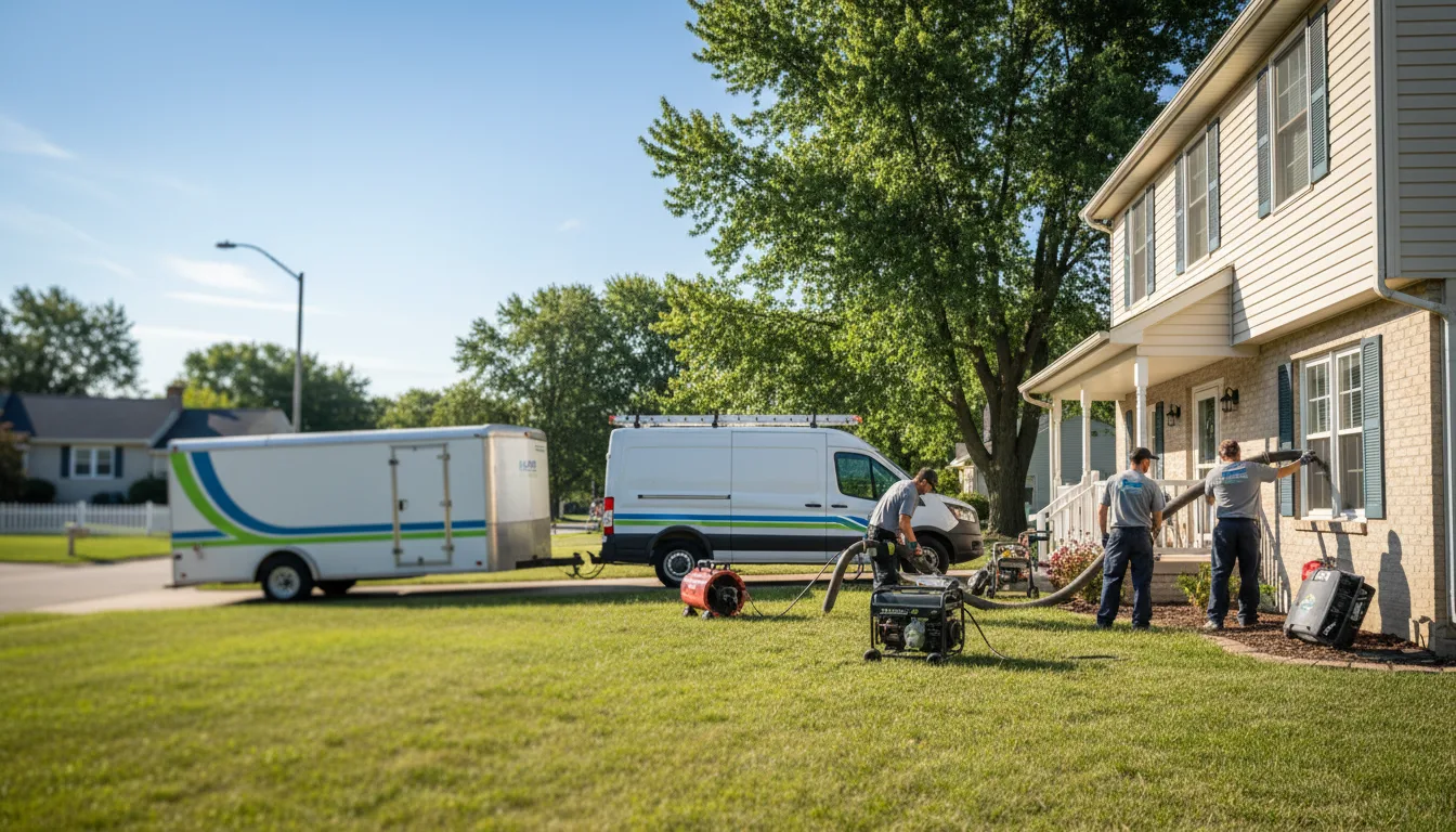 Flooded Basement Restoration And Cleanup With Repair in Dyer, IN near me